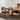 Mid-Century Wooden Rectangular Dining Table With Curved Legs For Dining Room