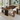 Modern Wooden Oval Dining Table With Panel Base For Dining Room