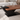 Modern Wooden Rectangular Coffee Table With Sculptural Z Base For Living Room